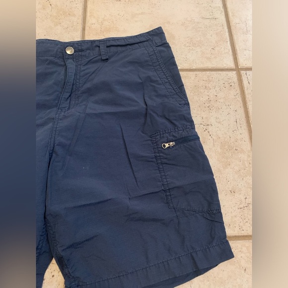 💜 George Men's Navy Blue Cargo Shorts - Size 32 - Picture 4 of 6